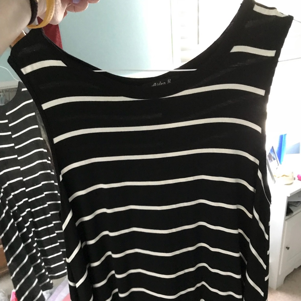 sleeveless t-shirt dress